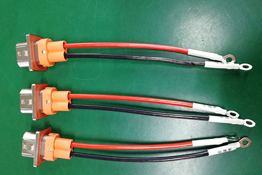 Two car battery wiring harnesses