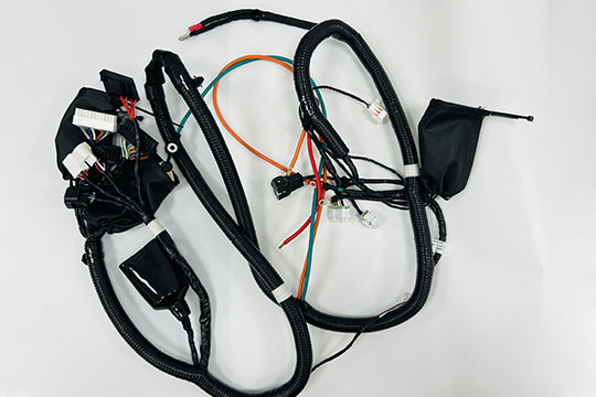 Electric scooter wiring harness assembly